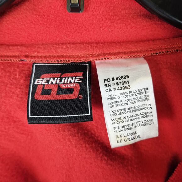 Genuine Stuff Georgia Bulldogs Red/Black Full Zip Pockets Size XXL - Picture 6 of 9